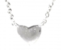 Tailored heart necklace white (3)