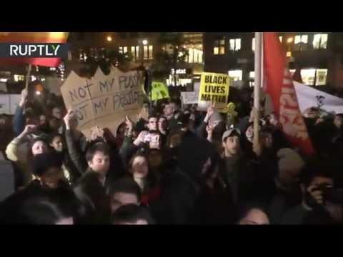 NYC crowd marches against election of Donald Trump