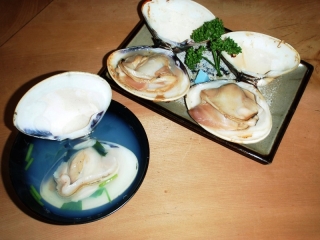 お吸物と焼き蛤