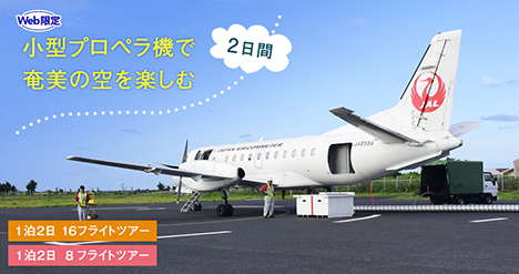 JALは、1泊2日で16フライトのWeb限定ツアーを販売！