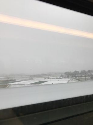 東北新幹線　雪化粧