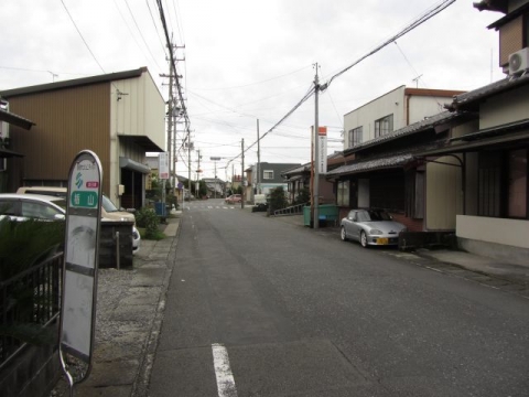 栃山バス停