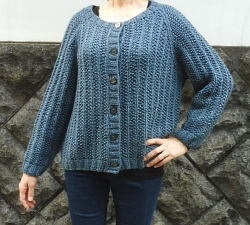 編み物キット手編みジャケット毛糸スターメラグラン袖のカーディガン2