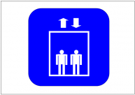 エレベーターの標識テンプレート・フォーマット・雛形