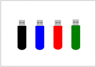 USBメモリのフリー素材テンプレート・画像・イラスト