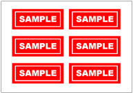 「SAMPLE」の張り紙テンプレート - 無料ダウンロードはExcelフリーソフト館