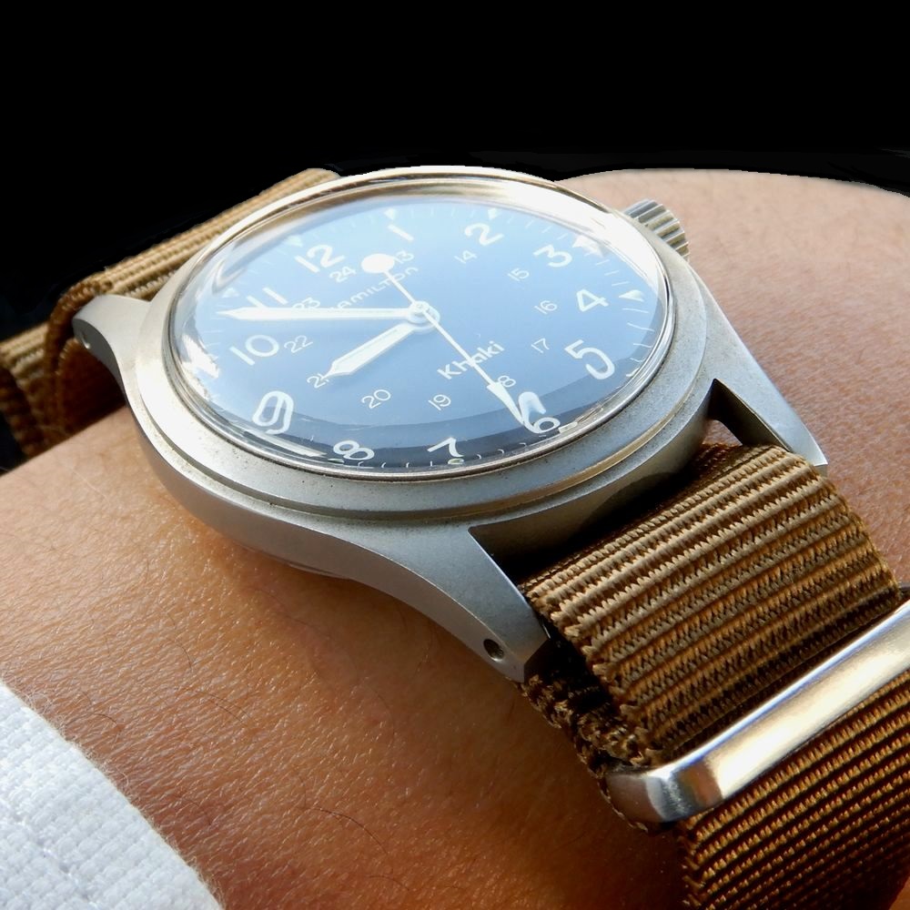 腕時計 HAMILTON khaki 9415 手巻き ハミルトンカーキ 旧ロゴ - 通販